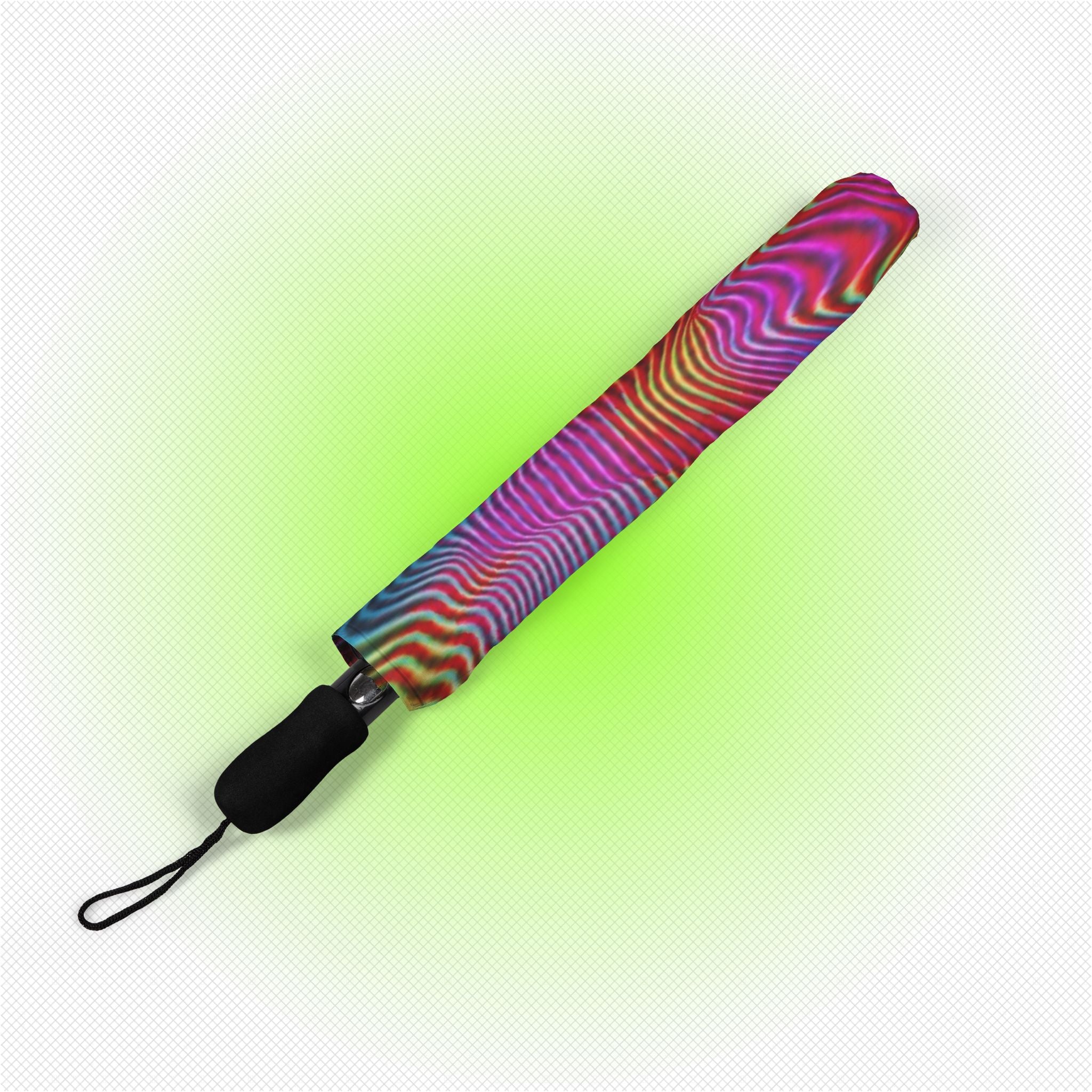 GLITCH BLOOM FOLDABLE UMBRELLA