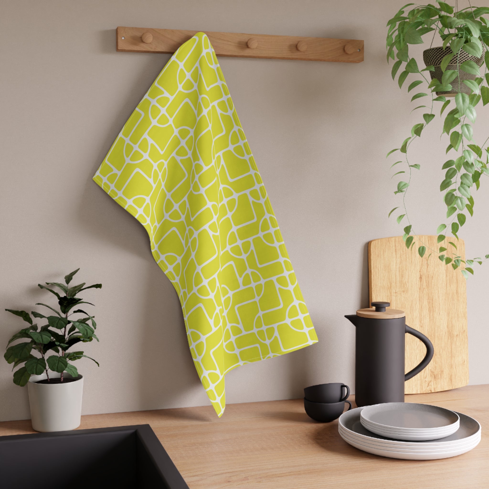 LOLA LEMON COTTON TEA TOWEL